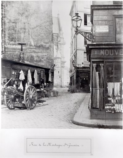 Rue de la Montagne Sainte-Geneviève, Paris, 1858-78 - Charles Marville